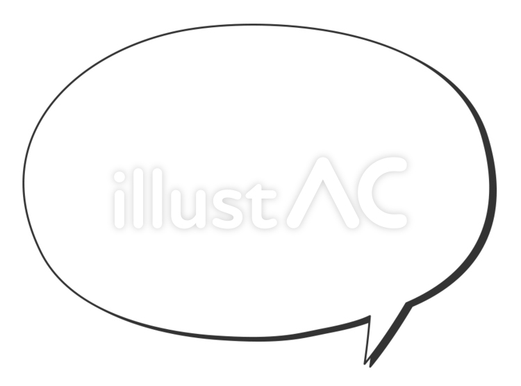 丸いふきだしのパターン４ ふきだし,フキダシ,吹き出しのイラスト素材