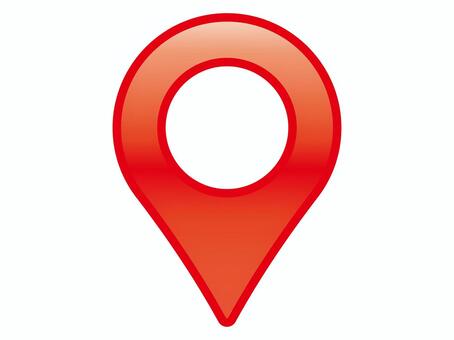 赤いマップピン ピン,目印,赤,アイコン,スポット,場所,位置,地点,光沢感,目的地のイラスト素材