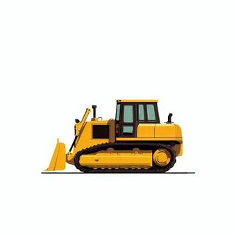 ブルドーザーのイラスト