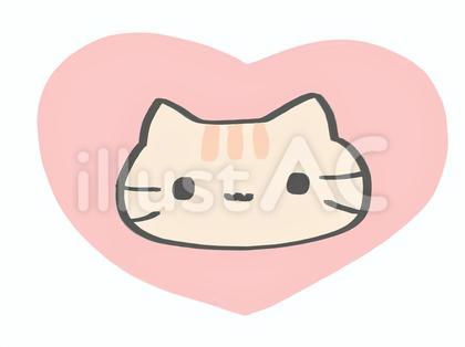ハートのねこ