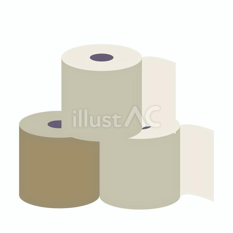 【そのまま使える】トイレットペーパー トイレットペーパー,トイレ,紙のイラスト素材