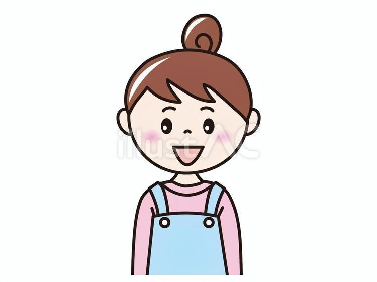 主婦(笑う） 人物,女性,主婦のイラスト素材