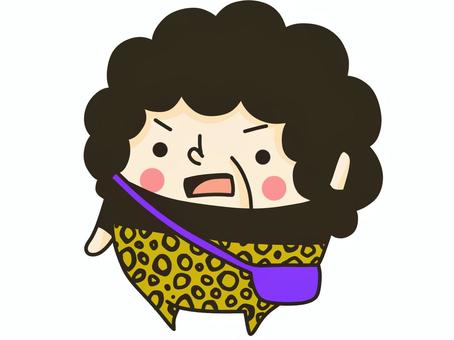 大阪のおばちゃん 大阪のおばちゃん おばちゃん,女性,大阪,二頭身,デフォルメのイラスト素材