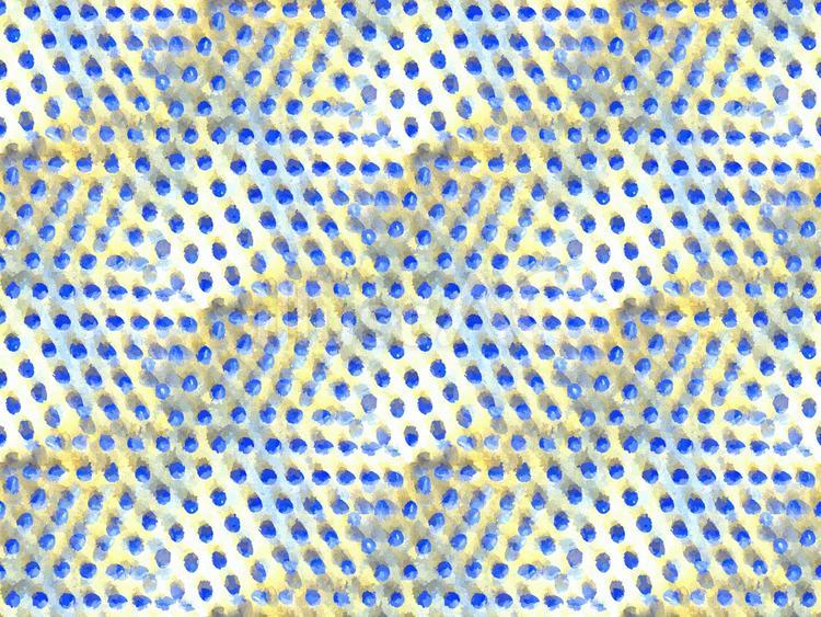 水彩画風のシームレスな突起物　 突起,パターン,模様のイラスト素材