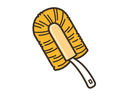 掃除_モップ06 モップ,ハンディモップ,掃除用具,掃除道具,道具,用具,クリーナー,掃除,清掃,片付けのイラスト素材