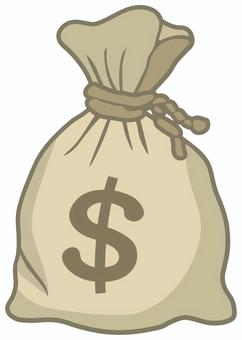 ドル袋（＄） ドル袋,コインバッグ,ドル,通貨,＄,挿絵,アイコン,白背景,透過,無料のイラスト素材