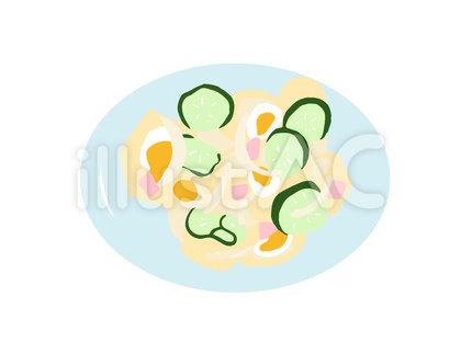 ポテトサラダ イラスト