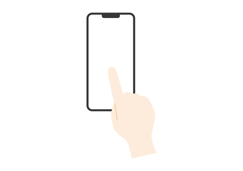 Hand operation screen with smartphone separately, JPG, PNG and AI Hand operation screen with smartphone separately, , JPG, PNG and AI
