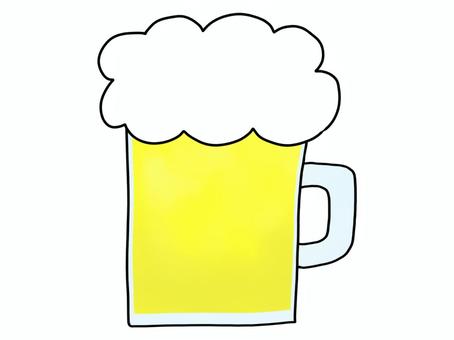 ビールのアイコンイラスト ビール,お酒,アイコン,生ビール,ビールジョッキ,ジョッキビール,ビールグラス,ジョッキ,アルコール,あしらいのイラスト素材