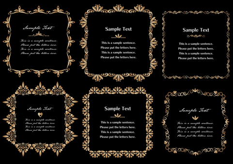 Illustration, frame, decorative frame, decorative ruling, 