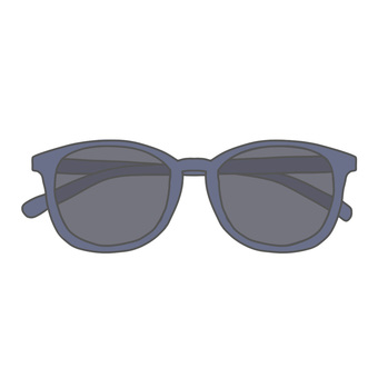 サングラス　青 サングラス,青,日よけ,保護メガネ,紫外線除けのイラスト素材