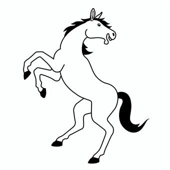 Illustration, cheval, une créature, cheval de rebond, 