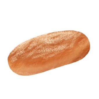 きな粉揚げパン 揚げパン,きな粉,給食,食べ物,パンのイラスト素材