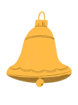 手描き風クリスマスベル 手描き風クリスマスベル クリスマス,ベル,鈴,手描き風,かわいい,シンプル,冬,クリスマス素材,装飾,アイコンのイラスト素材