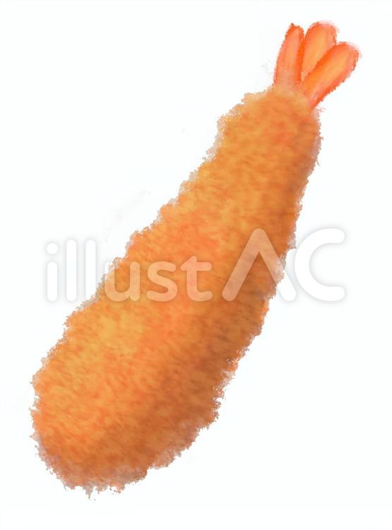 エビフライ エビフライ,食べ物,アナログ風のイラスト素材