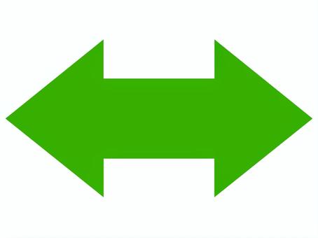 矢印　両矢印　緑 矢印,両方向,緑,両矢印,アロー,記号,図形,向き,指摘,反復のイラスト素材