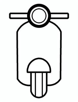 スクーターイラスト スクーター,バイク,原付,運転,乗り物,二輪,車両,エンジン,搭載,便利のイラスト素材