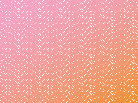 背景和柄　扇繋ぎ　PxO　グラデーション 背景,和柄,和風,扇繋ぎ,ピンク,オレンジ,扇,点線,グラデーション,和モダンのイラスト素材