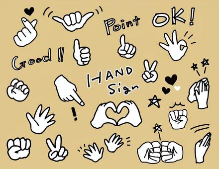 Illustration, hand sign, hand, piece, 