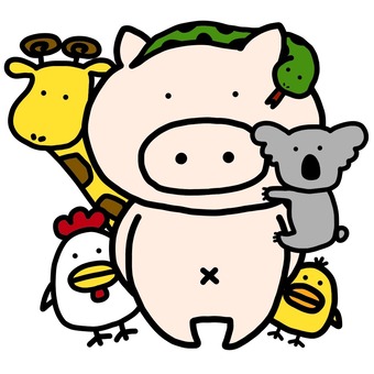 Swine 14, lid, animal, koala, JPG and PNG