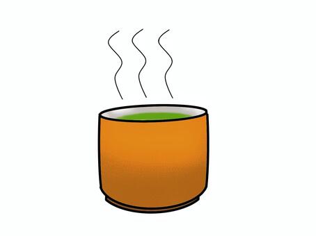 熱いお茶 熱い,飲み物,お茶,緑茶,コップ,暖かい,冬のイラスト素材