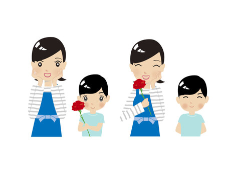 Mother's Day, mama, children, present, JPG, PNG and AI