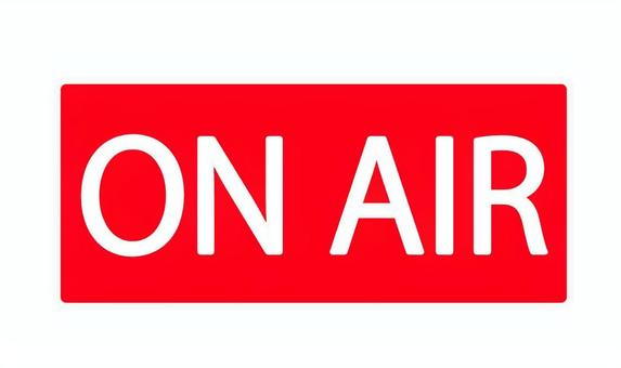 オンエア （on air）アイコン オンエア,放送,放送中,ライブ,サイン,看板,収録,本番,報道,スタジオのイラスト素材