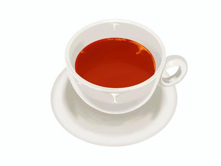 一杯の紅茶（ストレート） 紅茶,ティータイム,リラックス,カフェ,メニュー,休憩,ティーカップ,お茶,喫茶店,食べ物のイラスト素材