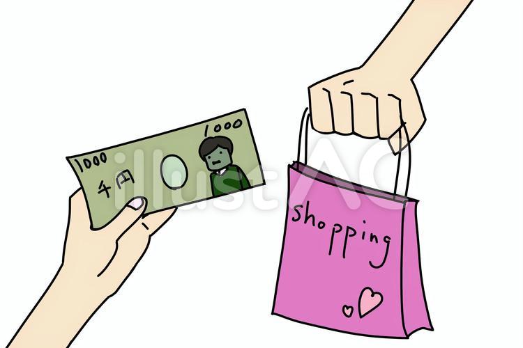 商品を売る 生活,買い物,売り物のイラスト素材
