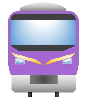 電車97 電車,正面,列車,通勤,前,通学,公共交通機関,トレイン,鉄道,交通のイラスト素材