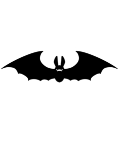 bat front, bat front, bat, horror, menakoni,
