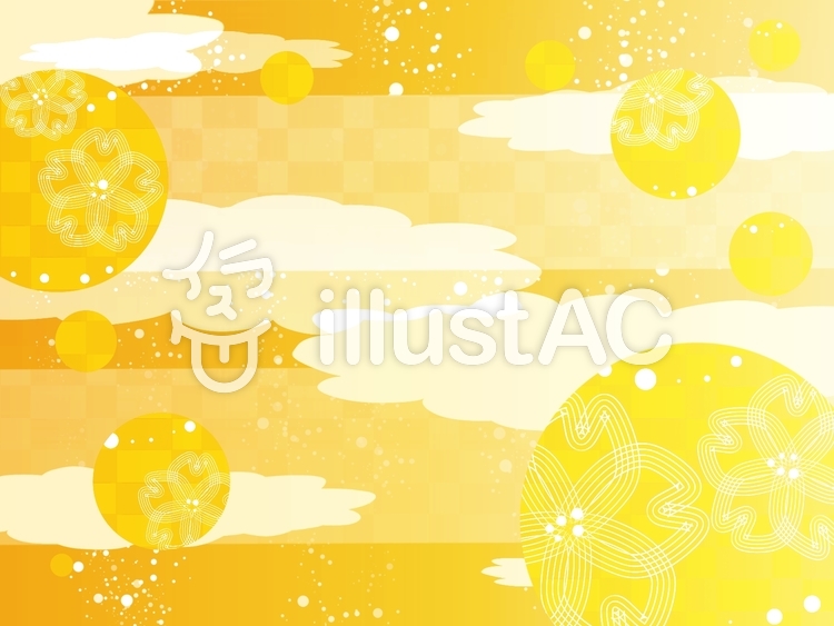 和　和風　桜　雲　背景 和,和風,和柄のイラスト素材