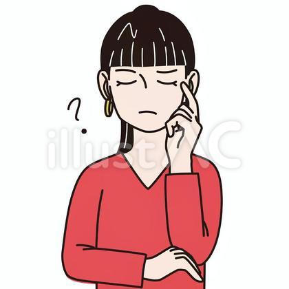 【アイコン用画像】女性_悩む_5