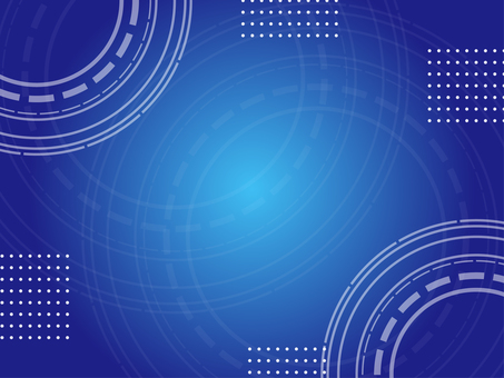 円とドットのテクノロジー背景 青 背景,ビジネス,テクノロジー,デジタル,グラデーション,青,紺,円,ライン,ドットのイラスト素材