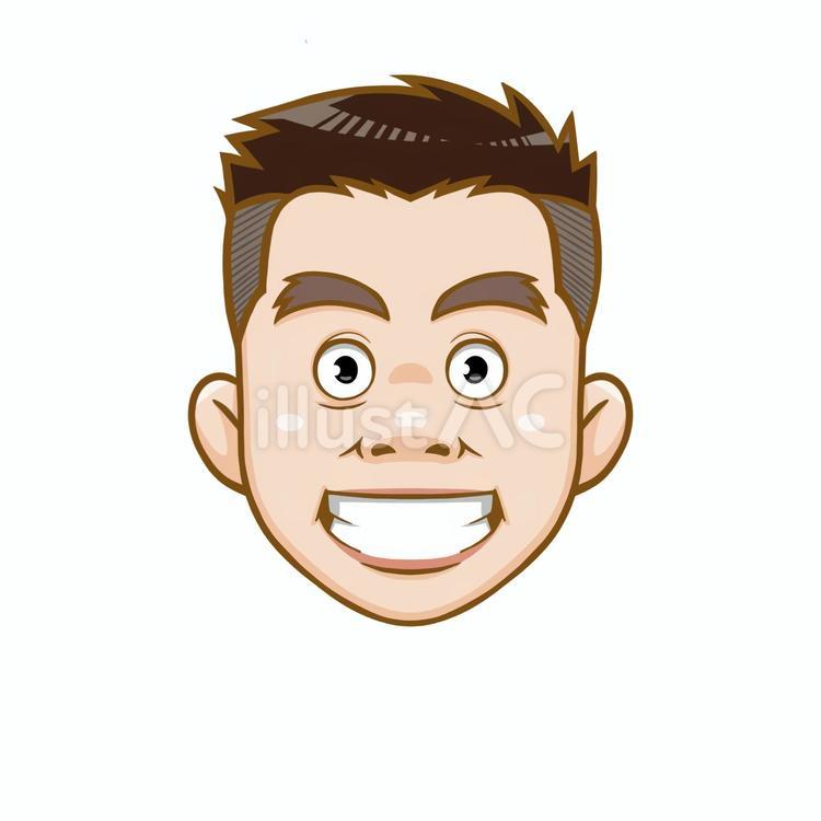 男性の顔／顔のみ／PNGあり 顔,男性,アイコンのイラスト素材