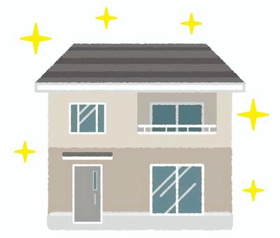 きれいな戸建て住宅 きれいな戸建て住宅 賃貸,賃貸物件,家賃,投資,不動産,入居,戸建て,戸建て物件,戸建て住宅,新築のイラスト素材