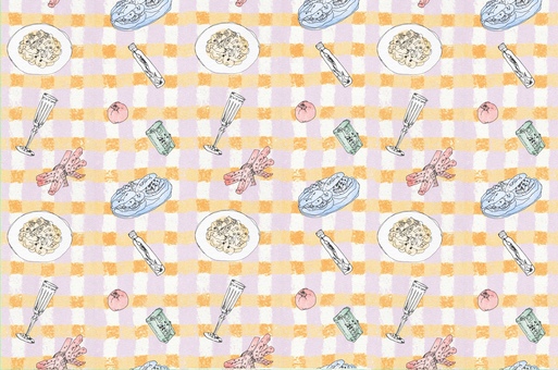 Illustration, italian, cheers, pizza, 