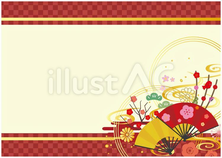 和風　正月　背景 正月,年賀,令和4年のイラスト素材