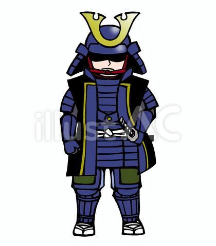 鎧武者・大将(青)