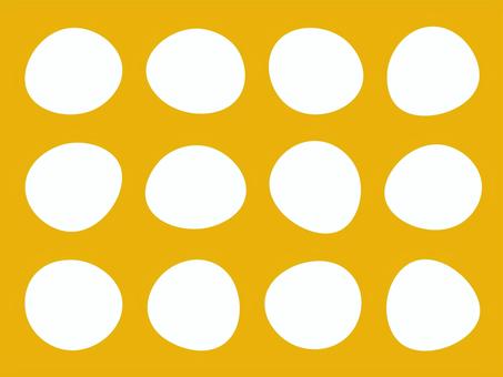 ゆるい丸フレームセット ゆるい,丸,フレーム,あしらい,白,いびつ,歪んだ,シンプル,セットのイラスト素材