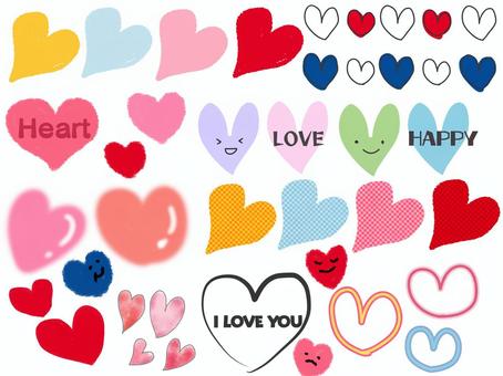 Various Heart, face, full, various, JPG and PNG