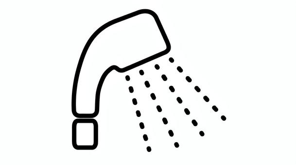 shower1 shower1 シャワー,アイコン,線画,風呂,入浴,マーク,シンプル,ベクターのイラスト素材