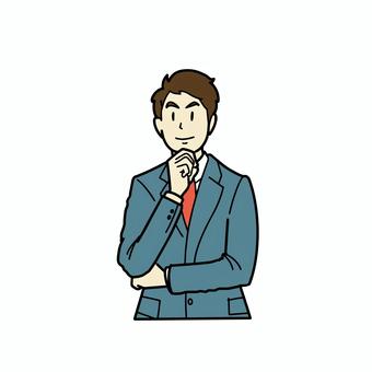 考えるビジネスマン