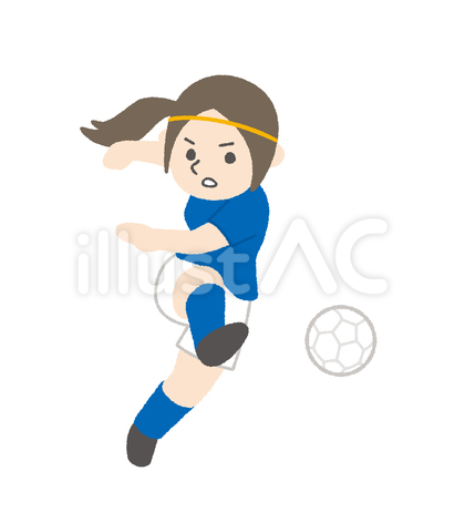かわいいサッカー選手女子02 100