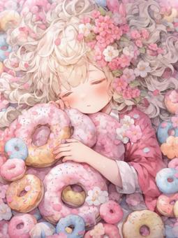 I love donuts and girls, , JPG