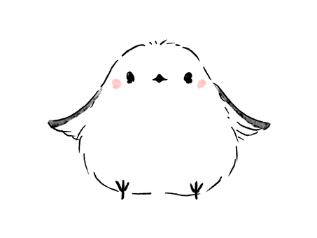 Illustration, shimaenaga, tiny, bird, 