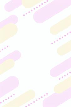 パステルなメンフィス背景 黄色ピンク　縦 パステル,メンフィス,フレーム,背景,かわいい,ポップ,カラフル,ピンク,黄色,オレンジのイラスト素材