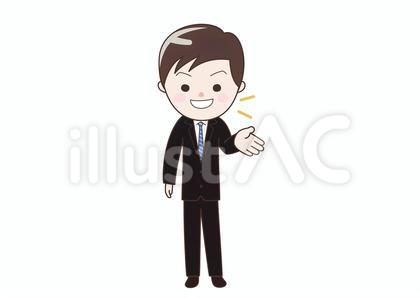 喋っているビジネスマン
