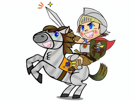 Medieval Hero and Beloved Horse Let's Go! Heein!!, JPG and PNG Medieval Hero and Beloved Horse Let's Go! Heein!!, , JPG and PNG