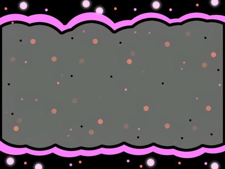 光イメージのフレーム　色違い01 光,キラキラ,丸,フレーム,ダーク,格好良いのイラスト素材